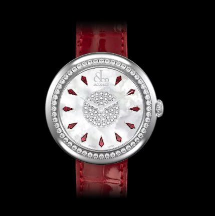 Review Jacob & Co brilliant PINK SAPPHIRES IN STAINLESS STEEL BQ015.10.RO.KE.A Replica watch